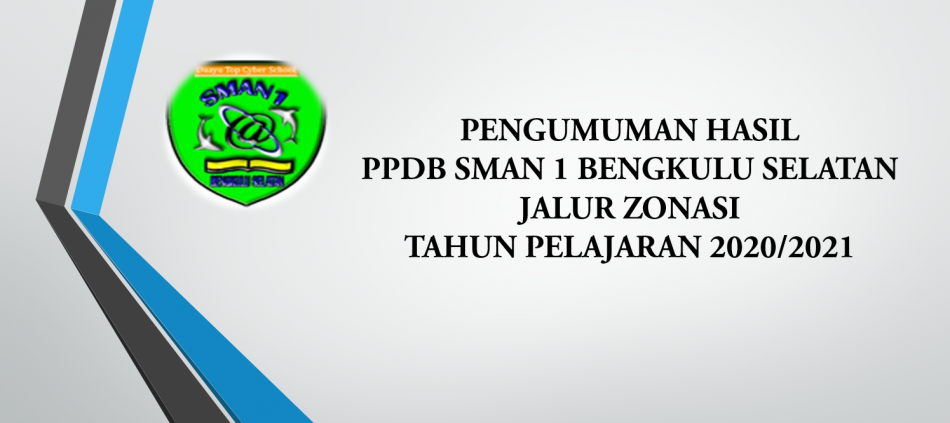 PENGUMUMAN HASIL PPDB SMAN1 BENGKULU SELATAN JALUR ZONASI TP.2020/2021
